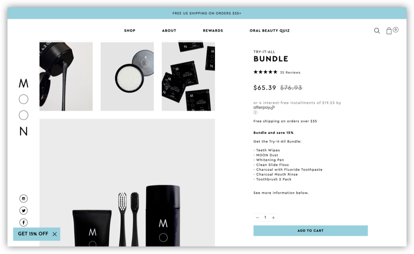 Moon Oral Care bundles