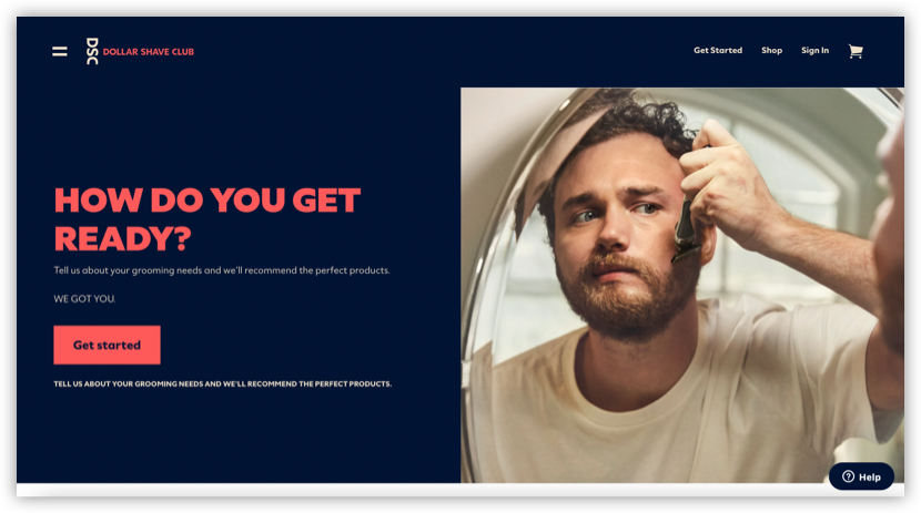 Dollar Shave Club subscription example